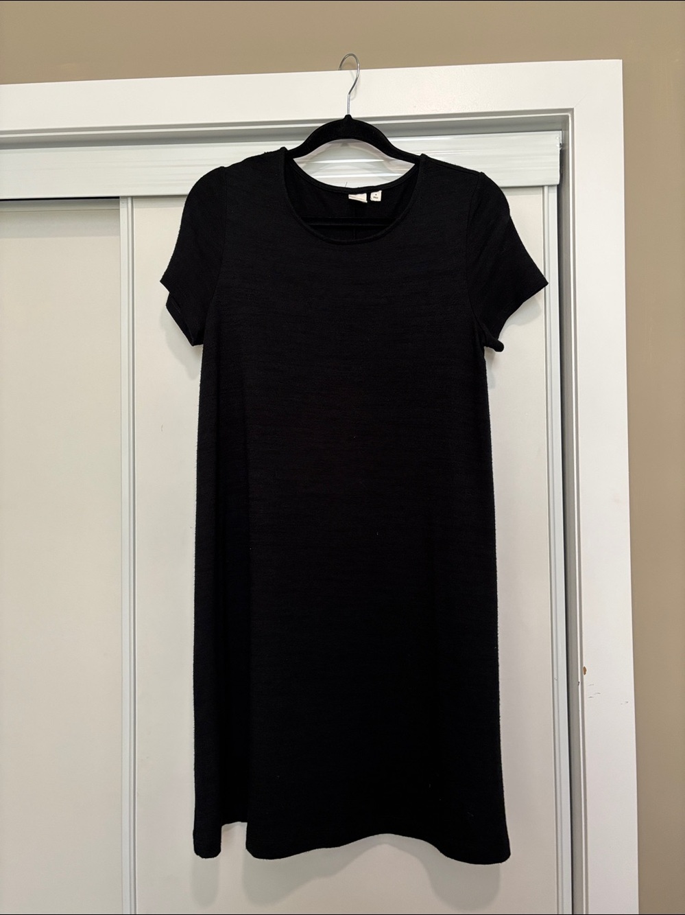 GAP Black Short-Sleeve A-Line Tunic